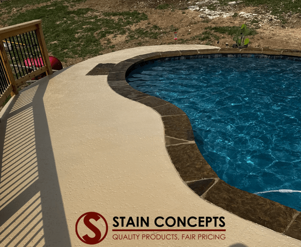 Stained Concrete Pool Decks: Safe, Cool, and Stylish